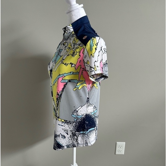 Jamie Sadock Colorful Golf Top Size Small - Picture 3 of 7